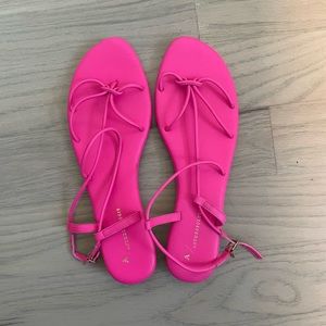 New Anthropologie pink sandals.  Sz 10